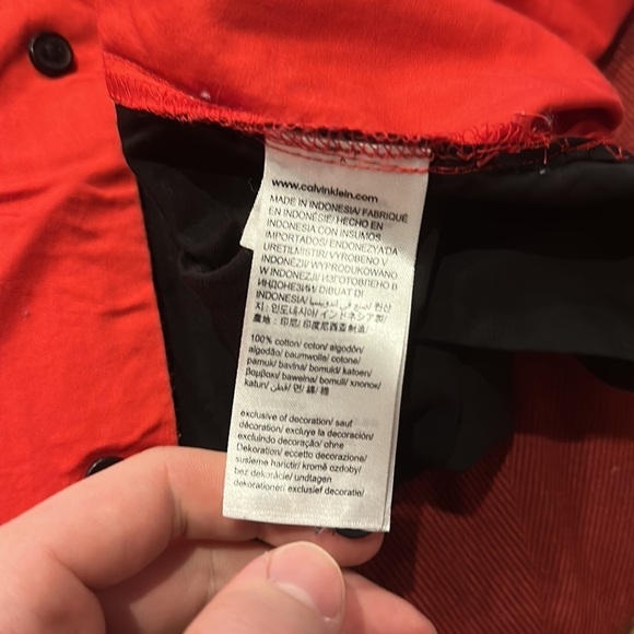 Calvin Klein button up short sleeve size large men’s - Picture 7 of 7